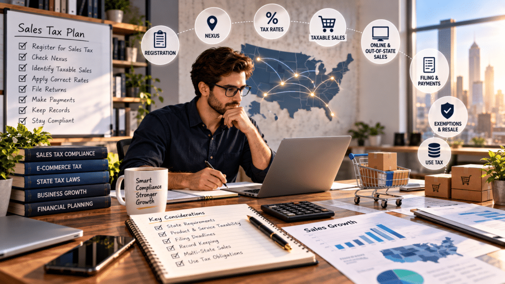 Sales Tax for Small Businesses: 2026 Guide to Registration, Rates, Filing & Use Tax